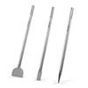 ZELCAN Chisel Set with SDS Max Shanks, 3pc Masonry Concrete