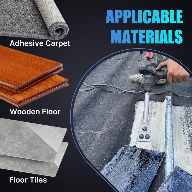 Vearter 5''x12'' SDS Plus Shank Electric Hammer Floor Scraper Replaceable