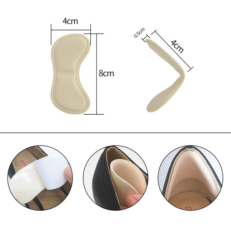 [JWMY] Heel Pad, Shoe Heel Stabilization Pad, Anti-Slip Pad, Easy