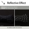 EXTEDRG 20 Meters Reflective Paracord 9-Strand 4mm Rope Reflective Rope