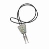 YOQUCOL Native American Light Green Crushed Stone Bolo Tie Genunie