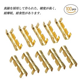 Straight Terminals, 100 Piece Set, Terminal Connectors, Easy Connect, Wiring, Crimp, DIY, Car, Bike, Speaker, 2.5-4sq Cable