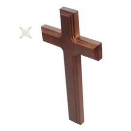 COHEALI Traditional Wooden Crucifix for Home Decor Wall Cross Decorative Design