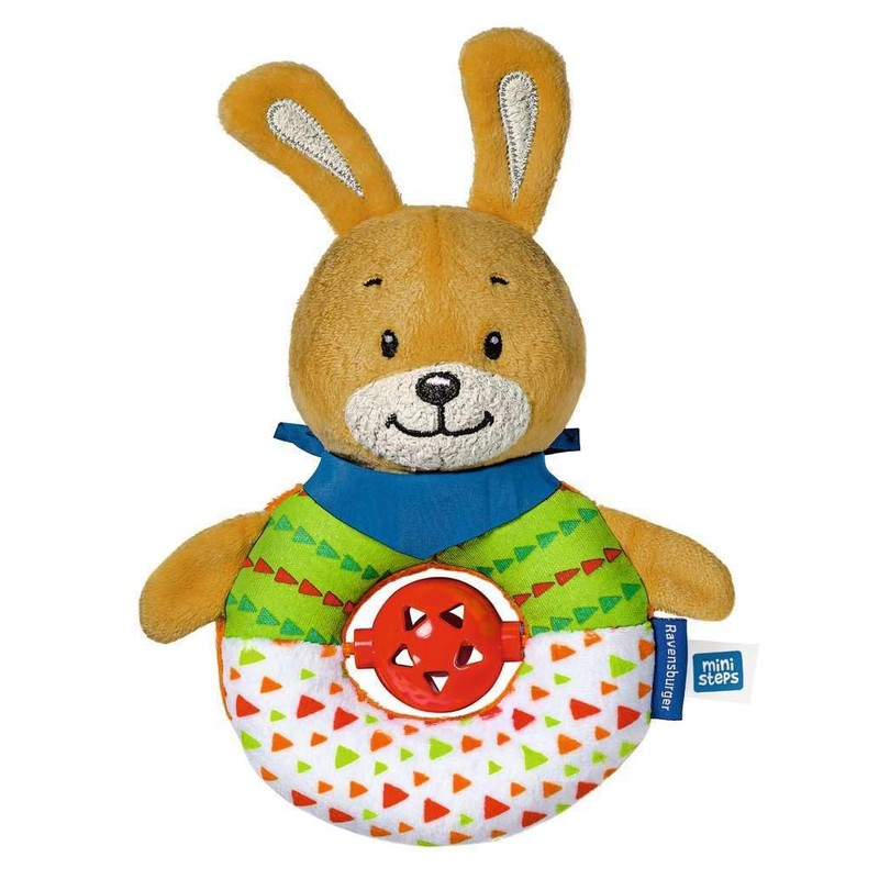 Ravensburger Ministeps 4158 Bell Bunny Grasping Toy and Cuddly Toy,