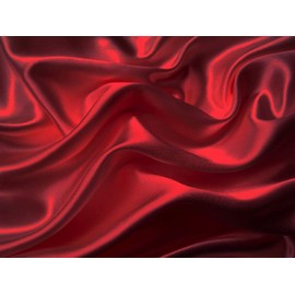 Mk Collection 4pc Soft Silky Satin Solid Color Deep Pocket Sheet Set (Red, King)