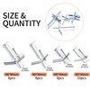 Pack of 34 Tilting Dowels, M3 M5 M6 Self-Drilling Plasterboard