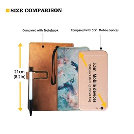 Coldinair Watercolor Hummingbird Floral Womens Wallet Leather RFID Blocking ID Credit Card Holder with Zipper and Wrist Strap Long Coin Pocket
