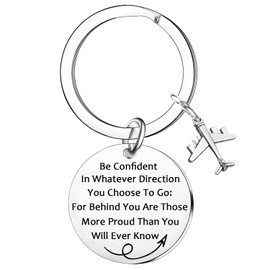 Nfyxcaz Pilot Keychain For Men Women Aviation Gifts Flight Attendant Gifts Pilot Keyring Christmas Birthday Gifts For Pilots New Pilots Graduation Gifts