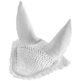 USG Fly Veil Cotton with Elastic Ear Protector with Double Rope, FulLarge, White