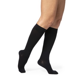Sigvaris Access 972CLSW99 20-30 mmHg Womens Closed Toe Knee High, Black, Large-Short by Sigvaris