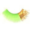 Color Eyelashes (Green with Gold Tinsel) C401