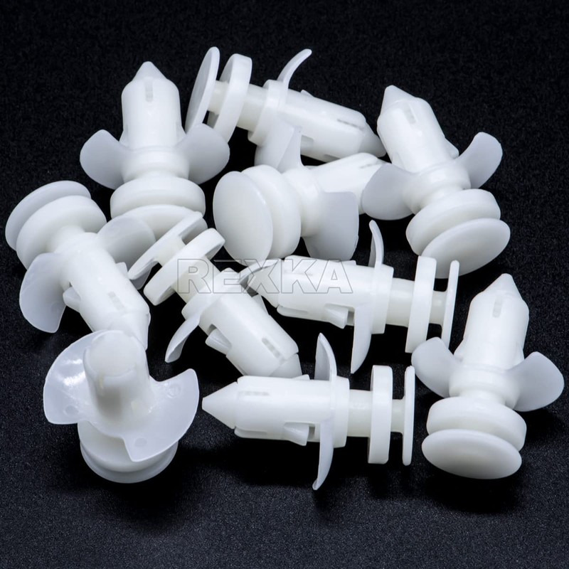 Rexka 10pcs Door Lower Trim Panel Clips for Ford W704958-S300