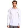 Speedo Men's UPF 50+ Easy Long Sleeve Rashguard Swim Tee,White,XX-Large