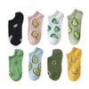 Womens Avocado Fun Novelty Low Cut Trainer Socks One Size