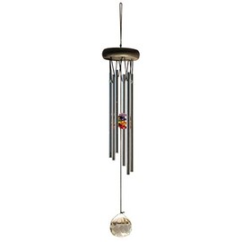NATURE'S MELODY - Chakra Crystal Glass Chime, Approx. 18 Inches/Approx. 46 cm, Chakra Colours / Multicoloured Crystal Glass Stones