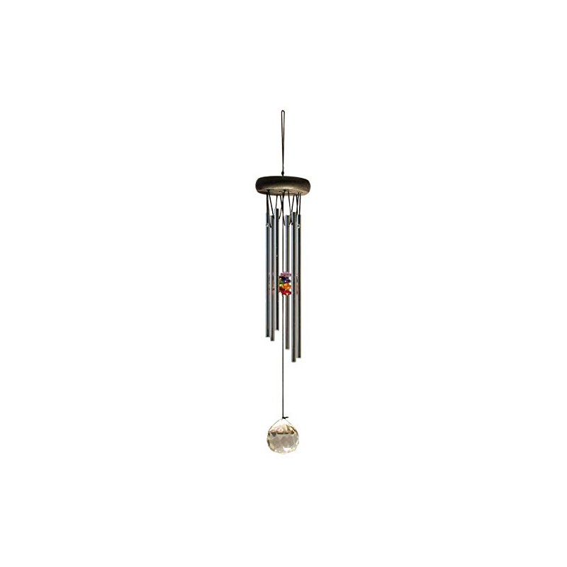 NATURE'S MELODY - Chakra Crystal Glass Chime, Approx. 18 Inches/Approx.