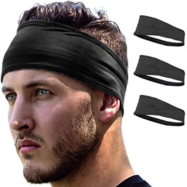 E Tronic Edge Diademas para hombres y mujeres, diadema para deportes, entrenamiento, correr, cómodas, de secado rápido para cabello largo, hombres y m
