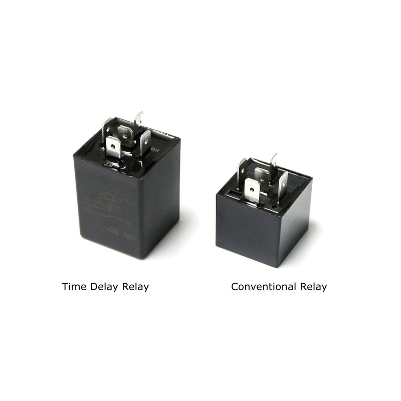 iJDMTOY 10-Second Time Delay Relay Module, 5-Pin 12V 30A SPDT,