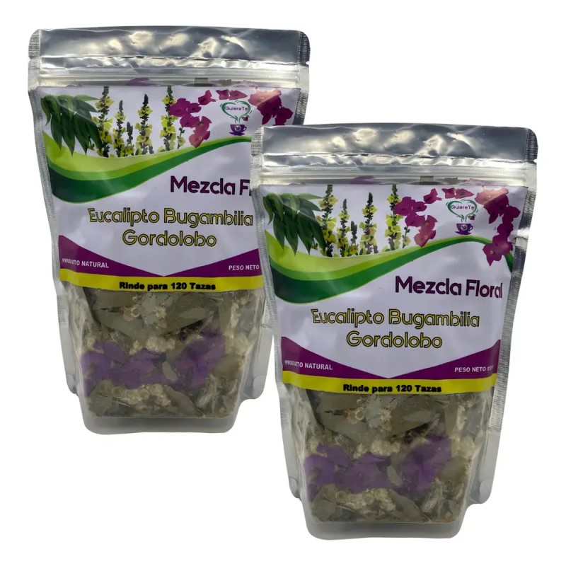 Té Quiere Te eucalipto bugambilia gordolobo en herbal Sin ser