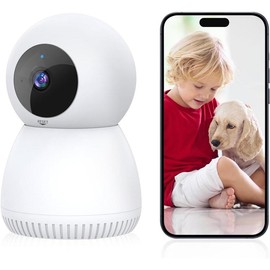 2025 Indoor Security Camera with Motion Detection Siren, Night Vision Two-Way Talk SD/Cloud Storage for Home Use - Color: 1 pcs