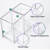 AFOROEOA 10 Pack Clear Acrylic Pen Holder Makeup Brush Holder