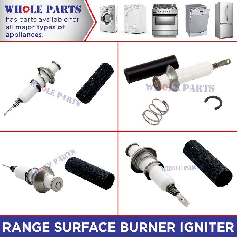 Whole Parts Range Surface Burner Igniter Part# 76482-001 - Replacement