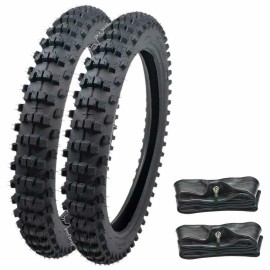 Unbranded 70/100-17 90/100-14 Tire & Tube 17" 14" for Dirt Bike Apollo CT70 CR85 YZ85 TTR