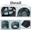 White Fang CZ068 Hat, Sports, Brim, Plain, Mesh, Stylish, Cool,