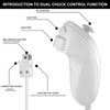 Leikurvo 2er Set Wii-Fernbedienung Gamecontroller, Controller Remote mit Nunchuck Controller