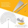25 Blades Stainless Steel Long Feeler Gauge, Metric and Imperial