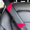 2PCS Car Seat Belt Cover, Carbon Fiber Soft Shoulder Strap