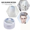 [White] Temporary Hair Wax Gel Mud Rambut Pewarna Lilin Sementara