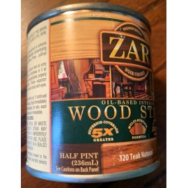 Zar Interior Stain 120 TEAK NATURAL  1/2 pint
