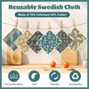 ktxaby 6 Pack Swedish Dishcloths Super Absorbent Washable Swedish Dish
