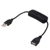 VizGiz 2 Pack USB Switch ON/Off Extension Cable 4 PIN