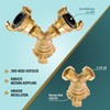 Poppstar Y-Splitter 3/4 Inch with 3-Way Quick Coupling Bayonet Connector