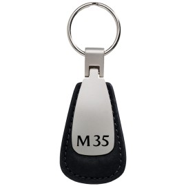 Infiniti M35 Leather Teardrop Key Chain (Black)