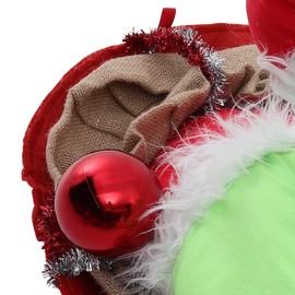 Warmiehomy Christmas Snowman Wreath Christmas Thief Stole Xmas Burlap Wreath Santa Claus Garland Decoration for Front Door Wall Window Living Room Christmas Party Children Room Decor