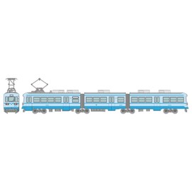 Railway Collection 323327 Chikuho Electric Railway Type 2000 No. 2003 Blue Diorama Supplies