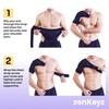 ZENKEYZ Rotator Cuff Shoulder Brace - Gray, S/M, Left &
