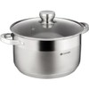 Daniks Standard Stainless Steel Stock Pot with Glass Lid –
