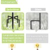 Garbuildman 92 Inch Tall Shepherd Hooks with 5-Forked Base, Adjustable