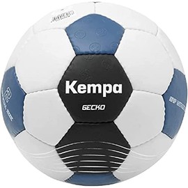 Kempa Gecko Handball Play Ball and Training Ball - Soft and Grippy Outer Material - Suitable for Playing with Resin - Ball for Children and Adults, Grey/Blue
