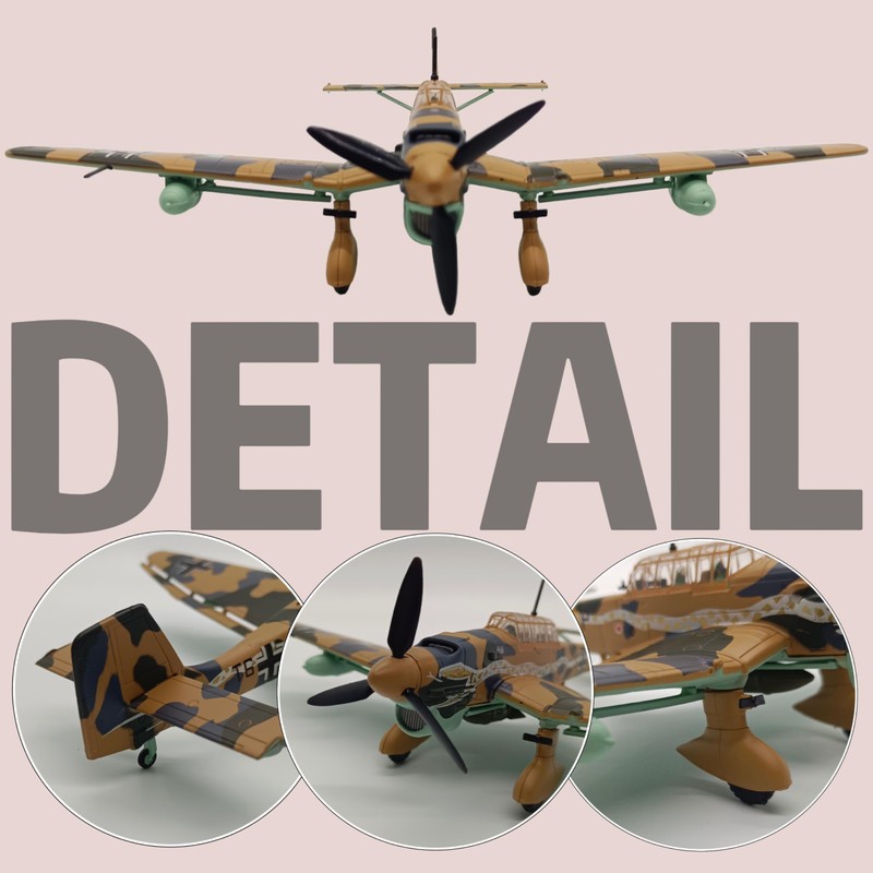 1:72 Scale Die-Cast Airplanes JU-87 Fighter Jet Model Bomber Fighter