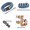 JGUF 15 PCS Paracord Bracelets for Men (No Whistle Style)