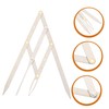 WOONEKY Three-point Eyebrow Measuring Ruler Stainless Steel Gold Ratio Easy