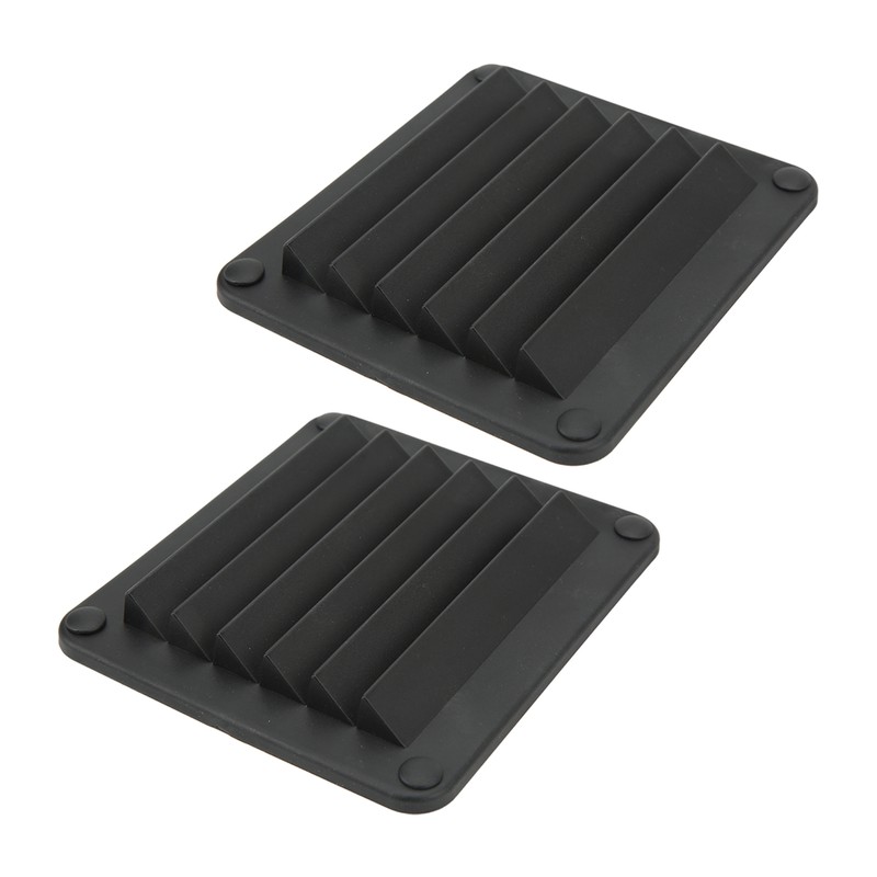 2pcs Air Vent Ventilation Opening Side Exhaust Port Rectangular Ventilation