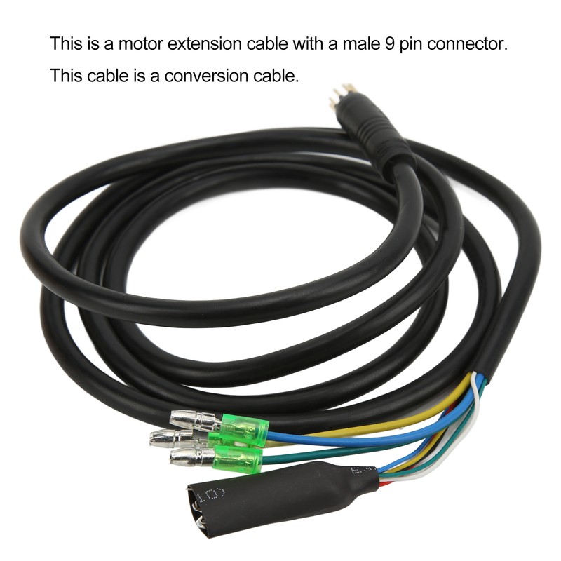 130cm 9 Pin Motor Convert Extension Cable Electric Bike Extension