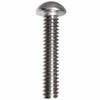 10-24 x 2 Round Head Machine Screws, Slotted Drive, Stainless