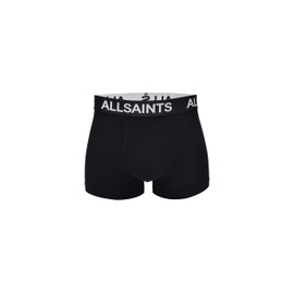 AllSaints Men's Standard 3pk Organic Cotton Trunk (Contour Pouch), Black